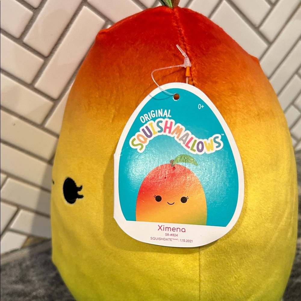 Squishmallows Red and Green Pear Stuffed Animal - Picture 3 of 3